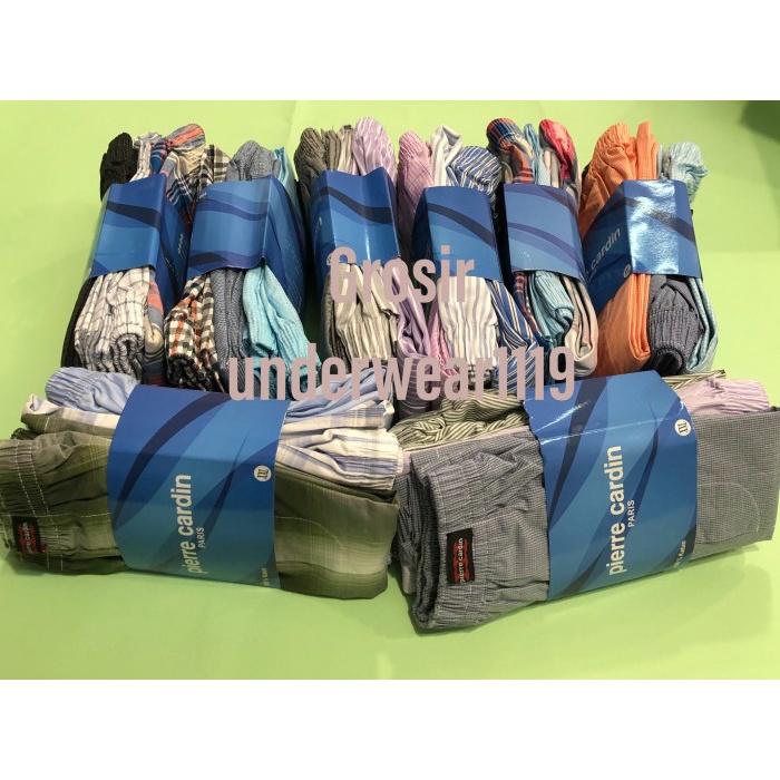 CELANA BOXER PIERRE CARDIN PCBW 150 BAHAN KATUN DENGAN KANTONG SAMPING BAHAN BERKUALITAS TINGGI