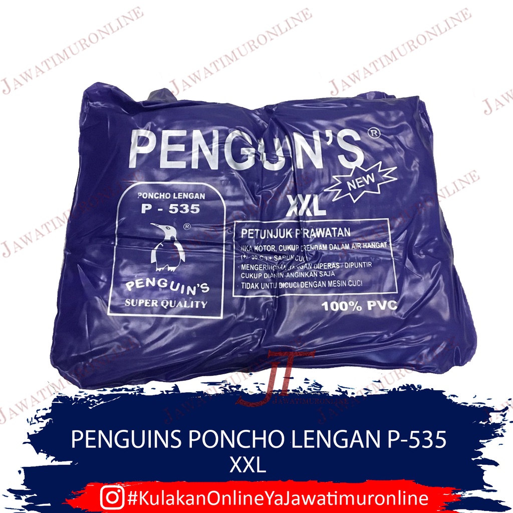 Jas Hujan Penguin Ponco Lengan P-535