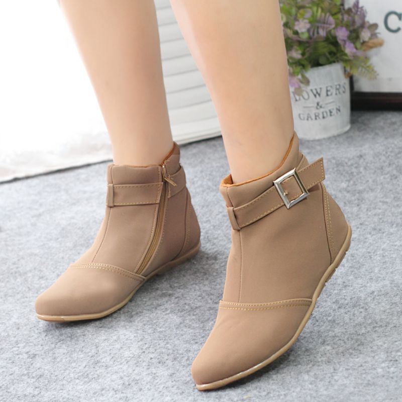 Boots flat wanita bjm 01