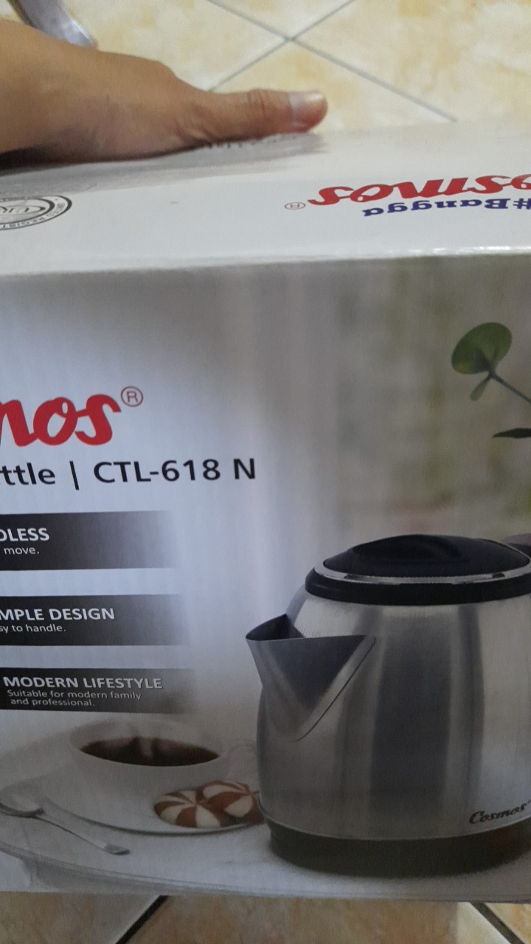 Cosmos Electric Kettle Ctl-618 N /teko Listrik Ctl618n / Ceret Listrik / Alat Masak Air Elektrik