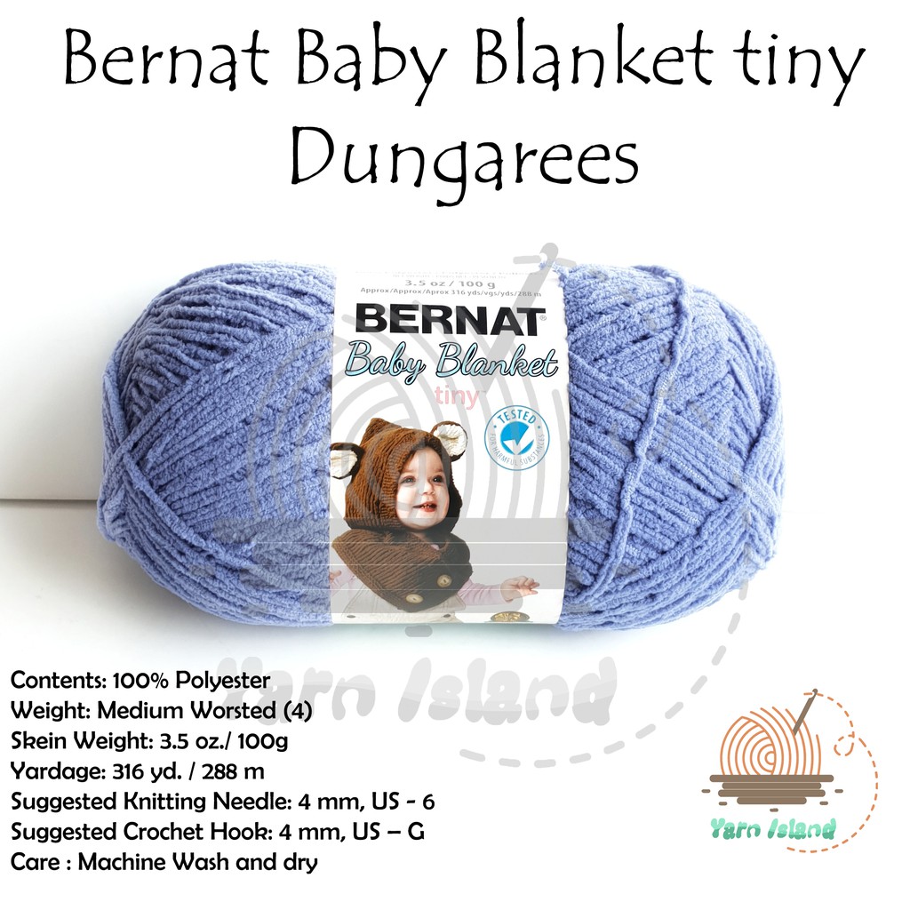 Benang Rajut Bernat Baby Blanket Tiny Dungarees Shopee Indonesia