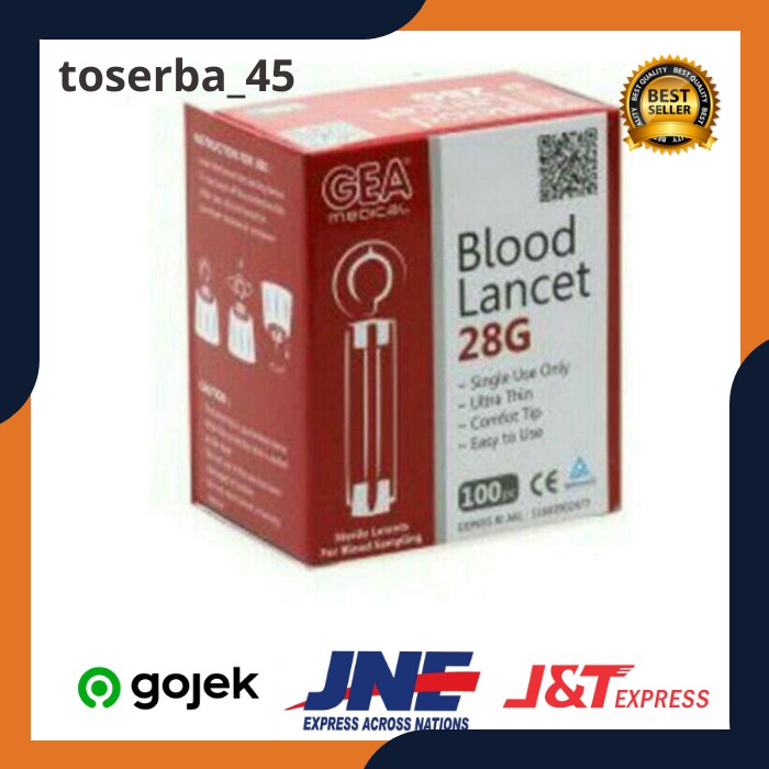 Blood Lancet 28G Gea Isi 200 Jarum Lancet Bekam Murah Lancet Pen Jarum 1 Box Alat Medis MB56