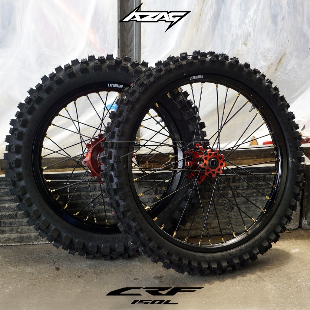 ban set honda crf ring 18-21 modif trail expedition dunlop dgx