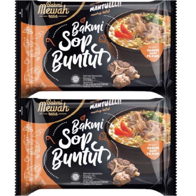 

2 PCS Bakmi Mewah Sop buntut