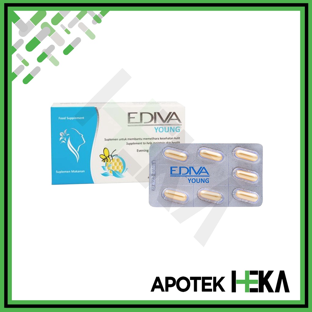 Ediva Young Box isi 28 Tablet - Vitamin E Royal Jelly Memelihara Kulit (SEMARANG)