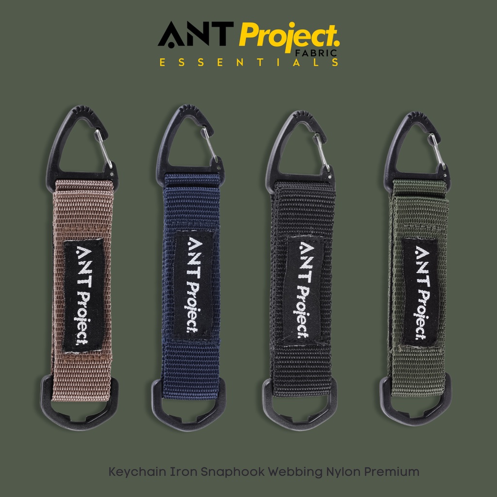 ANT PROJECT - Keycain Iron Webing Nylon - Gantungan kunci