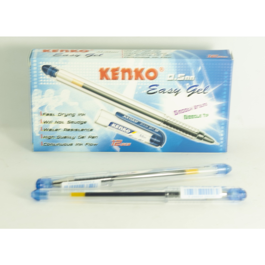 

PULPEN GEL / CAIR KENKO EASY GEL WARNA BIRU ( 1 BOX = 12 PCS )