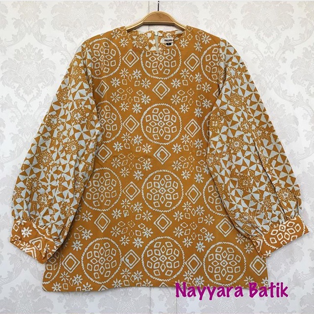 Blouse Batik Lengan Balon Shopee Indonesia