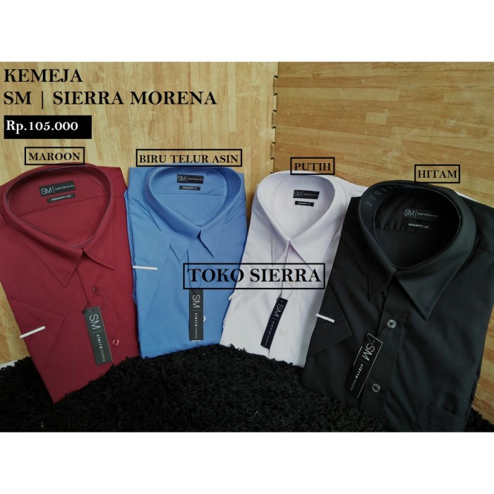 KEMEJA POLOS SIERRA MORENA LENGAN PENDEK REGULAR FIT