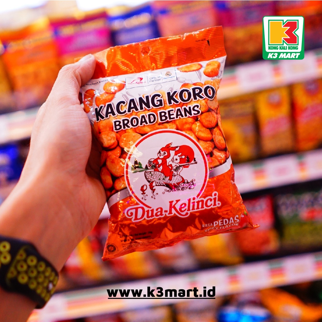 

Dua Kelinci Kacang Koro Pedas 70gr