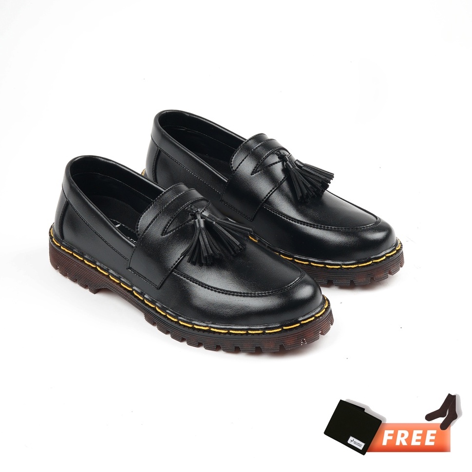 leather patent loafers