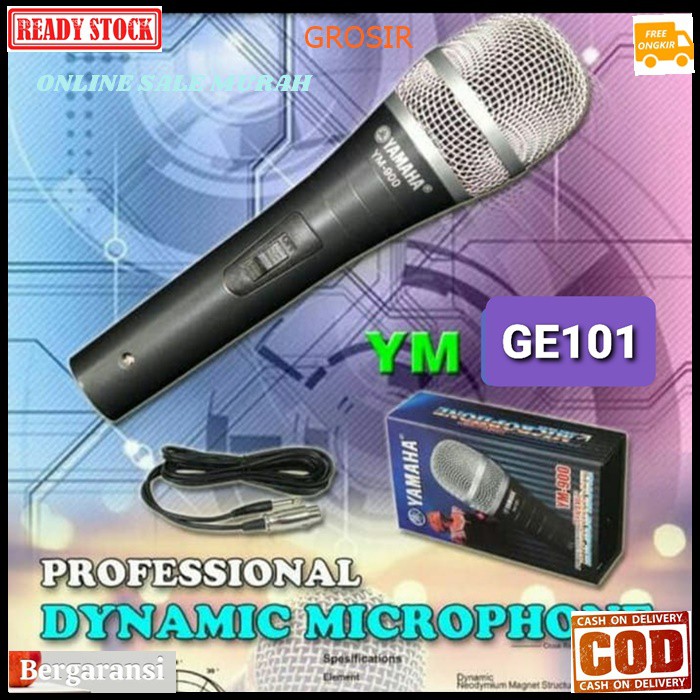 G101 Yamaha mic kabel mik cable microphone mikrophone legendary dynamic karaoke vocal vokal audio sound system sistem pengeras suara pro profesional legendaris dinamic G101   BISA SEGALA JENIS ALAT AUDIO  GK PAKE BATERAI LANGSUNG NYALA  Mic / Mikropon / M