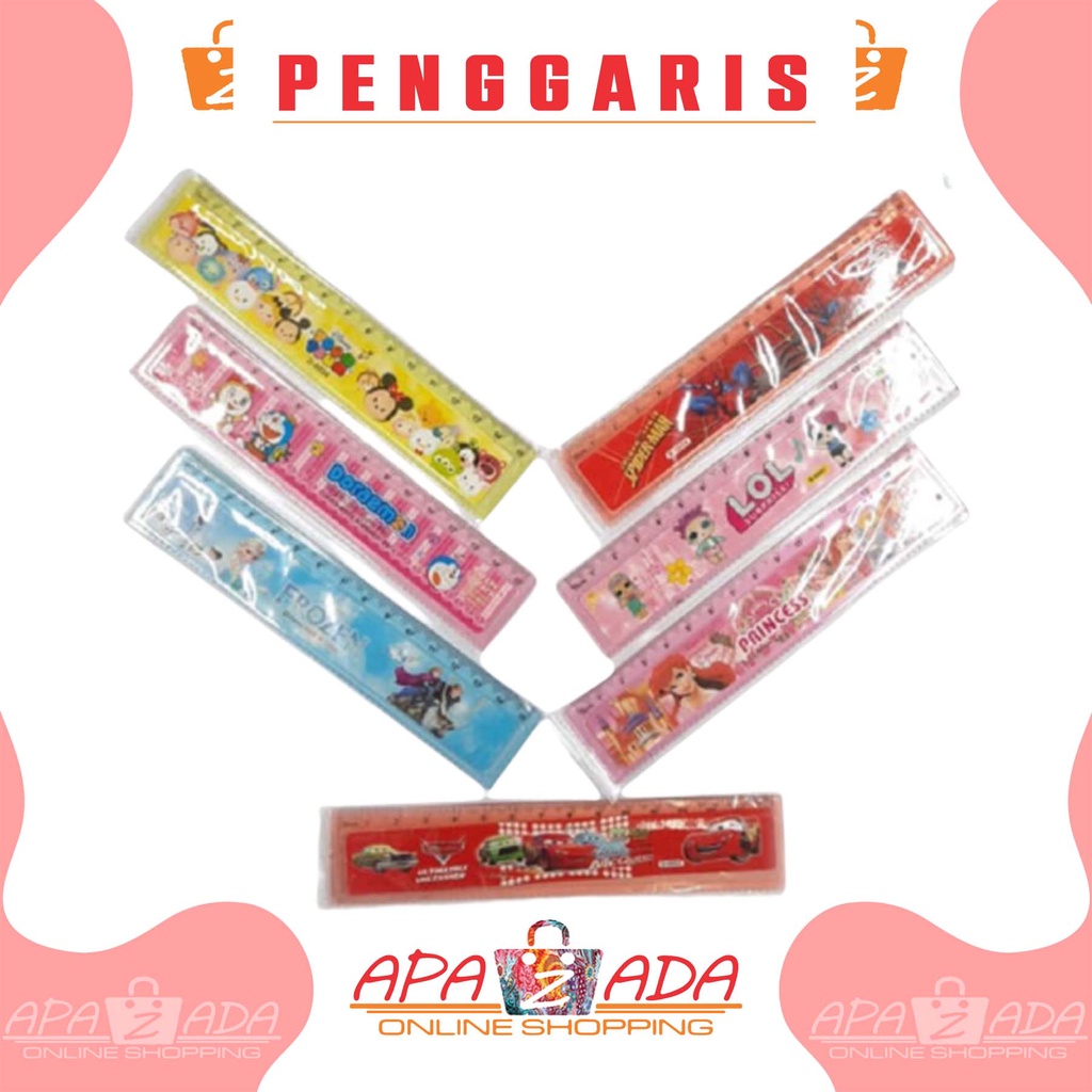 

Apazada - Penggaris Karakter 15cm / Garisan / Ruler / Penggaris Anak / Mistar 15cm