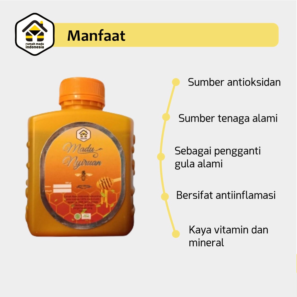 Madu Nyiruan Hutan Jawa Barat Murni Asli 100% Lebah Apis Cerana Raw Honey Alami