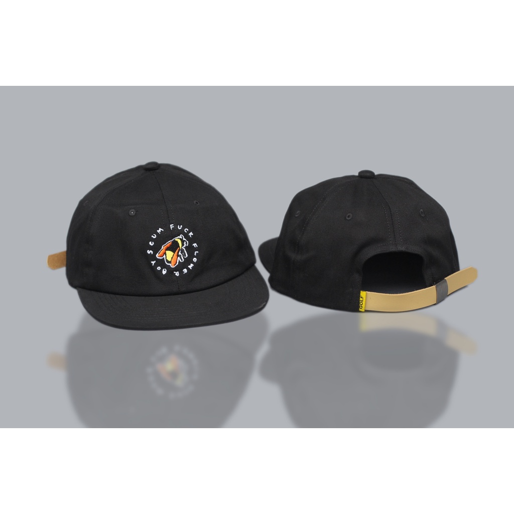 Topi Strapback Golfwang Scumfck Black Premium Full Tag