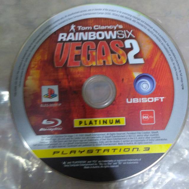 KASET BD PS3 ORIGINAL SECOND RAINBOW SIX VEGAS 2
