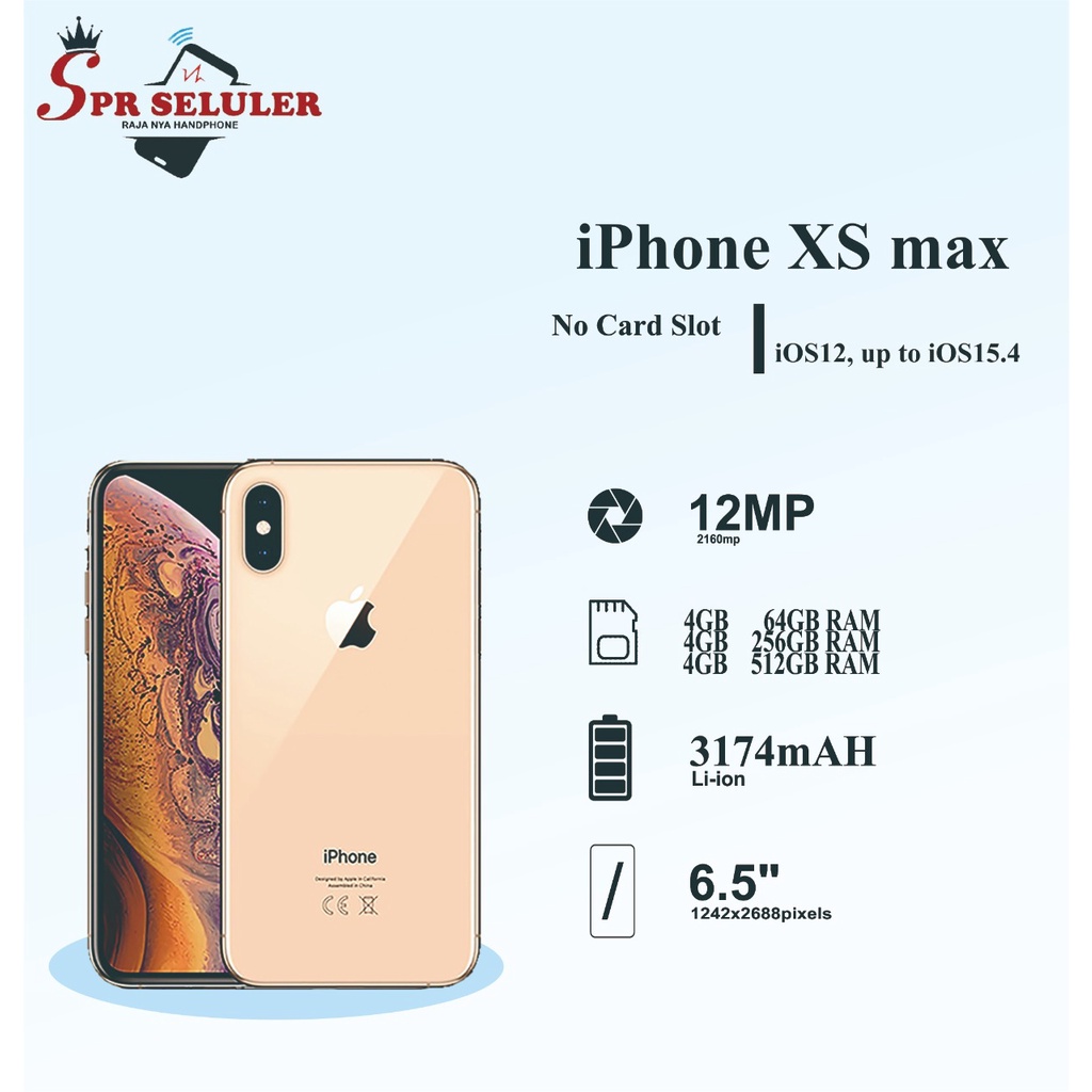 Jual iP XS MAX iPhone XS MAX 64GB/256GB/512GB BEKAS ORIGINAL 100%