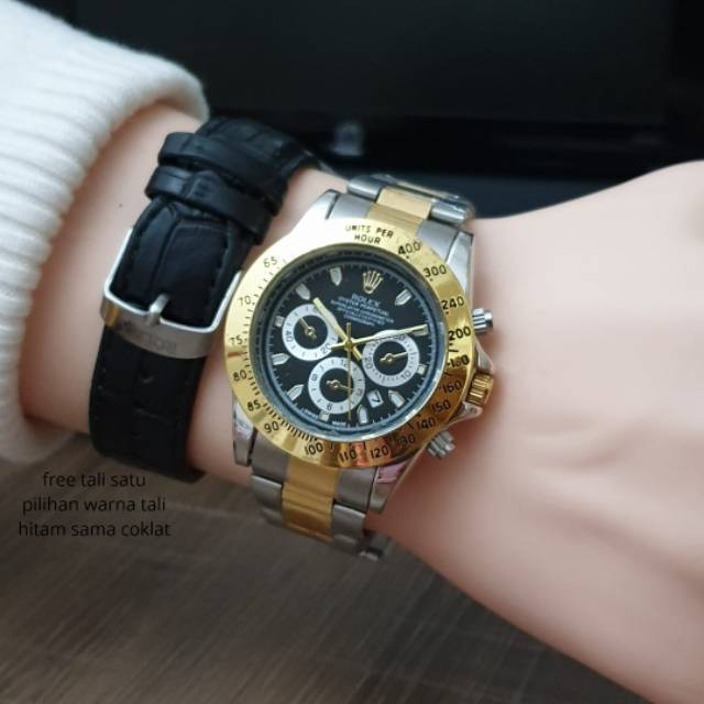 Jam Tangan Pria Rolex Daytona Free Tali Kulit - Jam Tangan Rolex Bonus Tali Kulit - Rolex Daytona 03