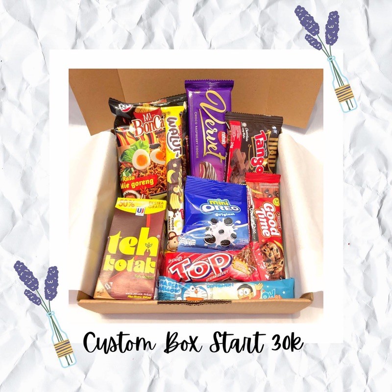 

SNACK BOX / HAMPERS / GIFTBOX [Anniversarry, Birthday, Graduation, Gift] FROM 30K