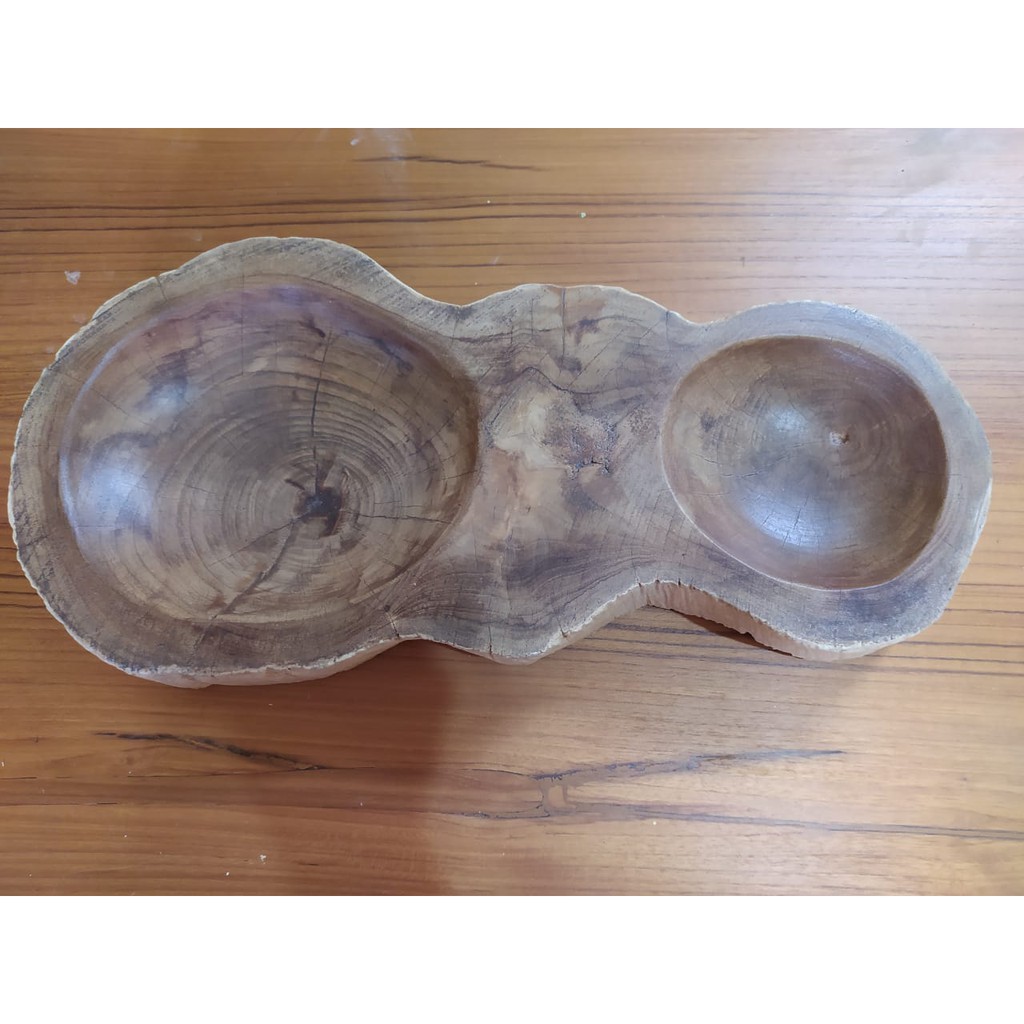 Dijual Piring Buah Kayu Jati/ Tatakan Buah Kayu Jati