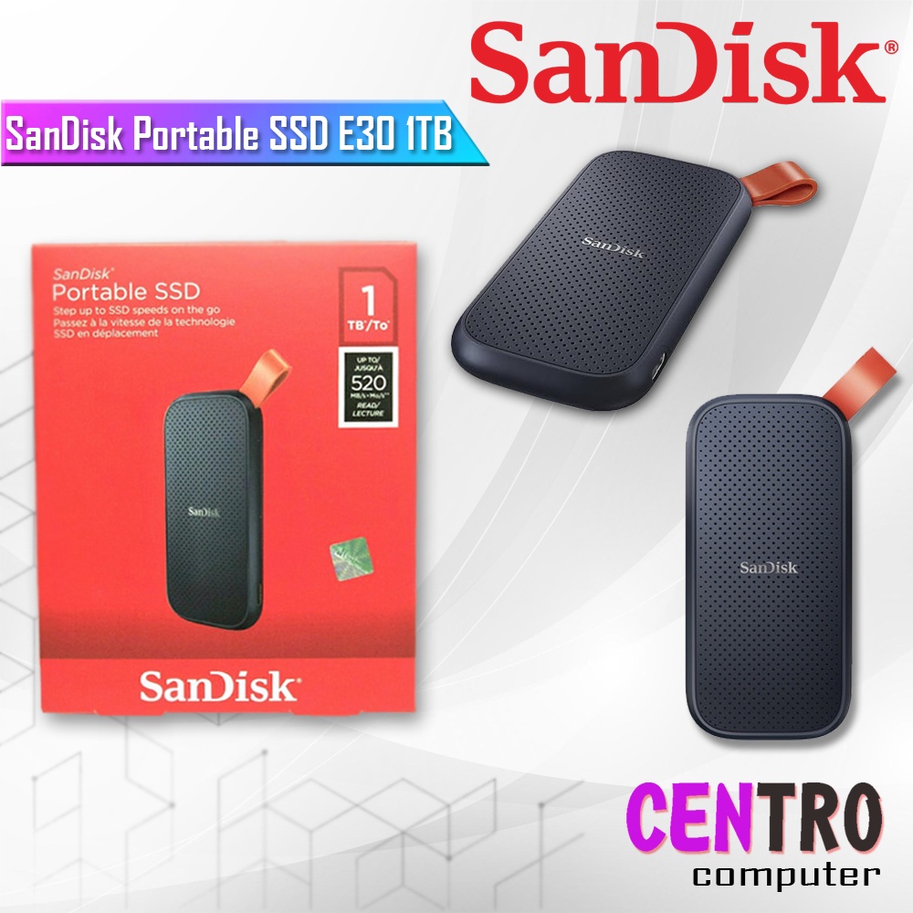 SanDisk Portable SSD E30 1TB USB 3.2 - SSD Sandisk E30 1TB