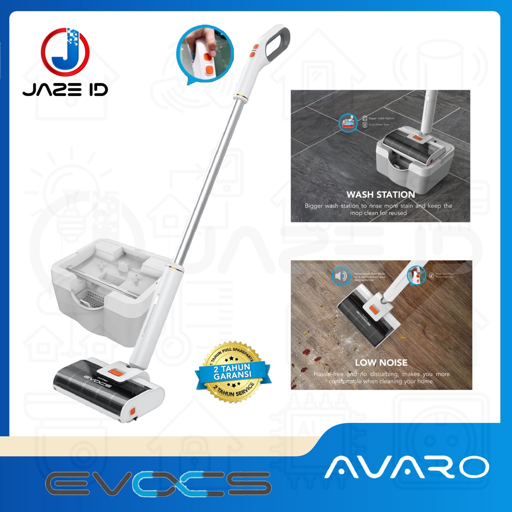 AVARO EVOCS ALAT PEL Wet Dry Floor Cleaning Mop Vacuum Basah Kering