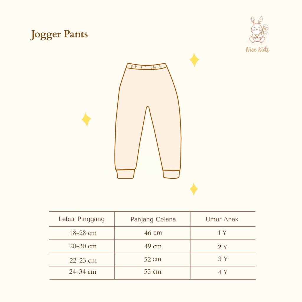 NICE KIDS - JOGGER PANTS  - CELANA ANAK - CELANA JOGGER ANAK