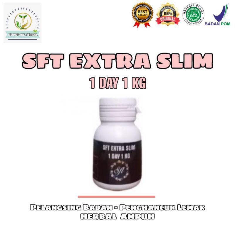 Pelangsing Alami Herbal Ampuh; SFT EXTRA SLIM Original