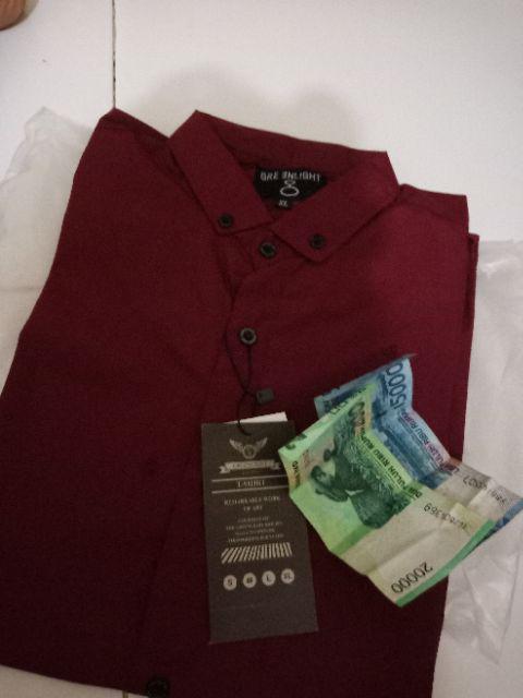 Bosshe Batik Kemeja Baju Batik Pria Laki Laki Cowo Cowok Lengan Panjang Modern Premium Hrb026