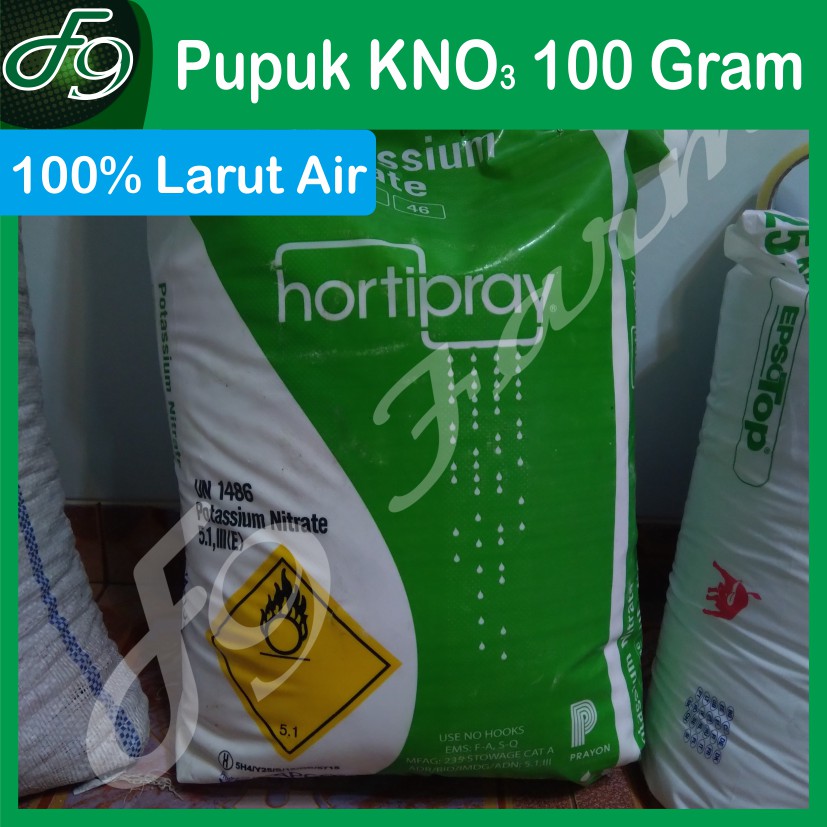 Pupuk KNO3 Kalium Nitrat Potassium Nitrat 100 gram Hortipray