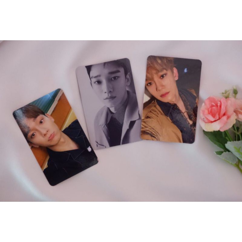 Photocard Chen pc jongdae Photo card jongdae tempo april and flower universe