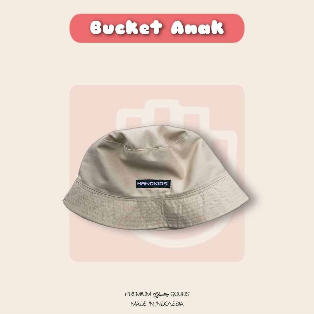 TOPI ANAK BUCKETHAT HANDKIDS 2-8tahun-Cream