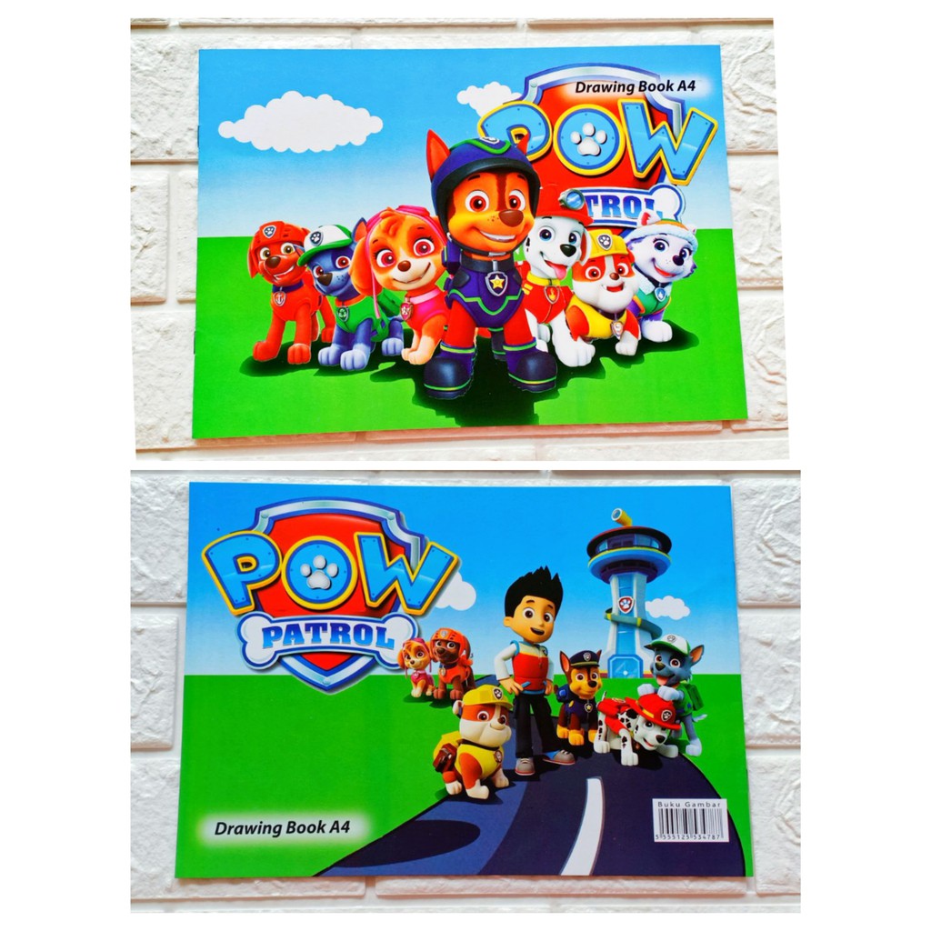 Buku gambar a4 karakter lol barbie tayo ben-10 dragon ball paw patrol karakter disney-7