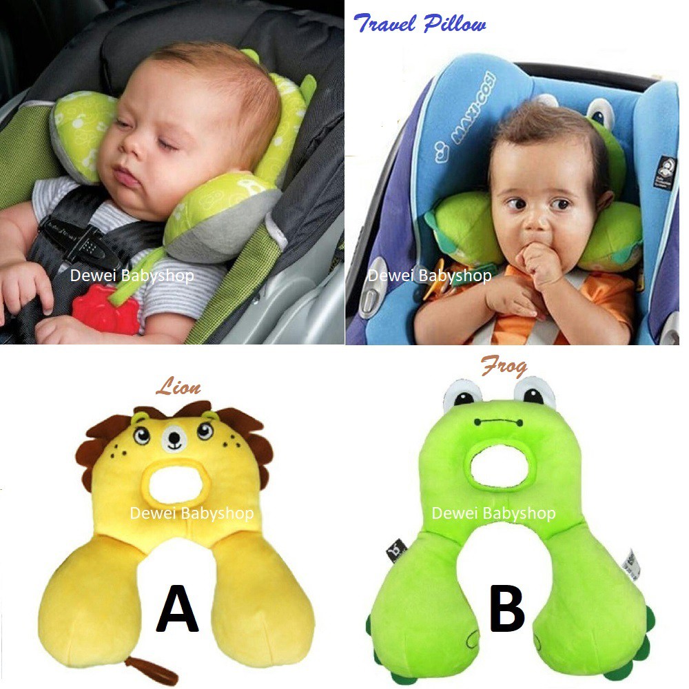 Bantal lucu Penopang Leher Anak Bayi ( Baby Travel Pillow-Bantal Anti Pegal Penyangga Leher Batita )