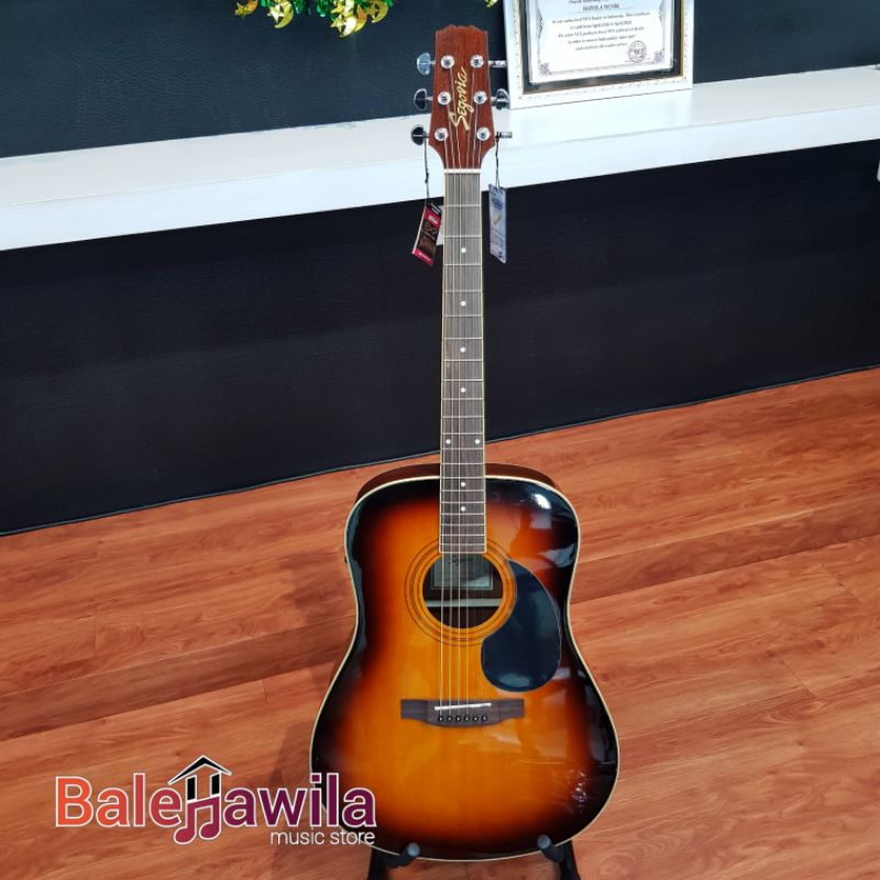 Gitar Acoustic Akustik Elektrik Segovia D07 G TS Fishman Preamp W/ Bag , Segovia D07 SN Fishman Preamp W/ Bag