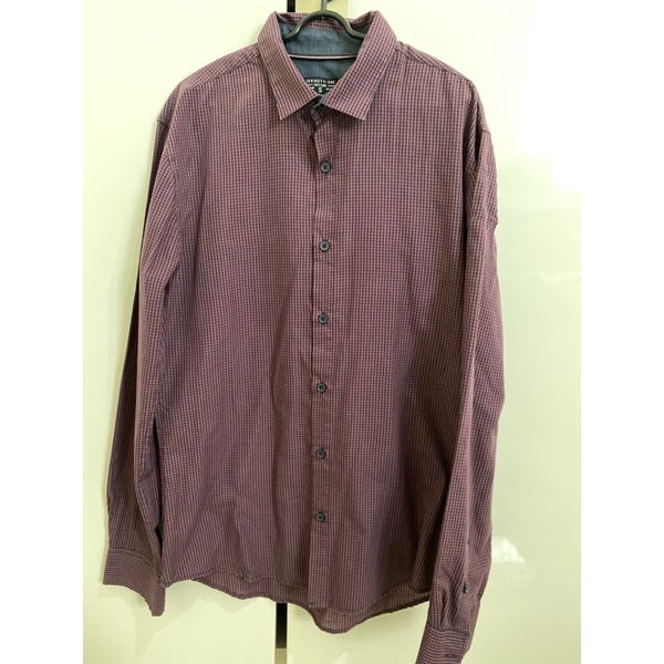 Bekas kemeja pria motif kotak