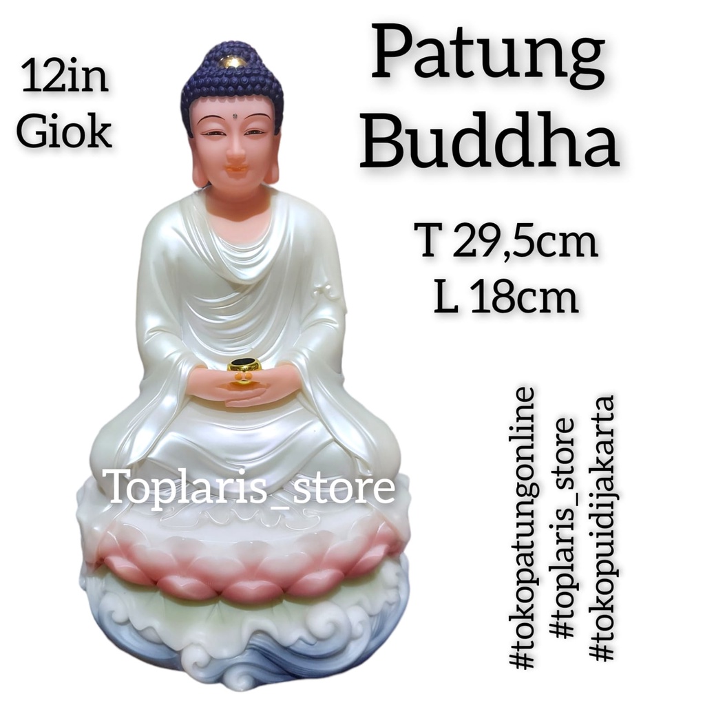 Patung Buddha Giok 12in 022