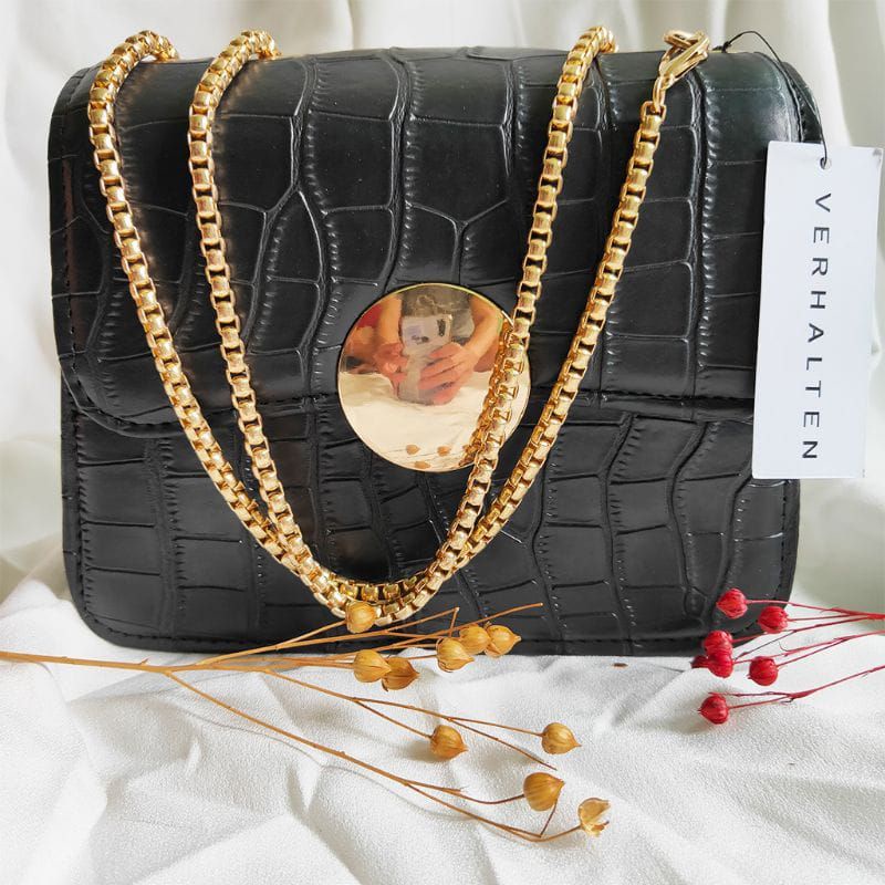 Tas slempang Bahu Wanita Cantik Tali Ulir Free Dusbag Sablon
