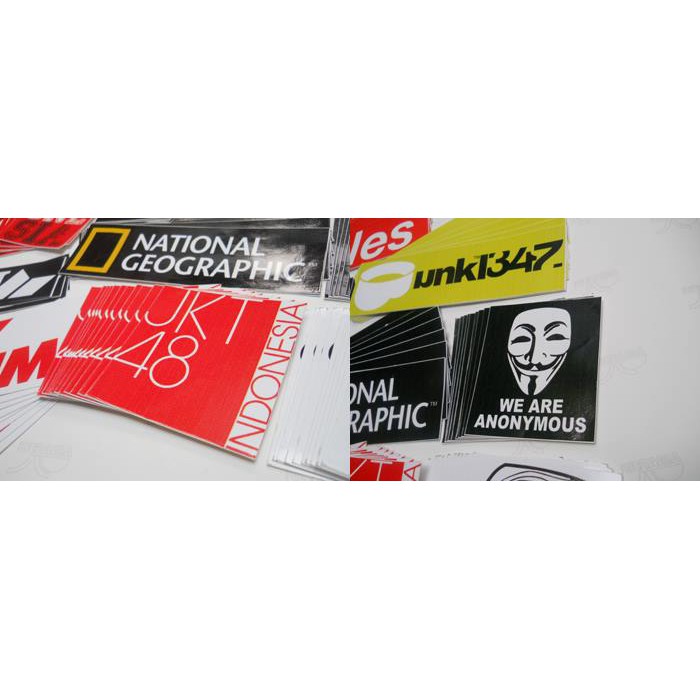 

Cetak Stiker Vynil label produk