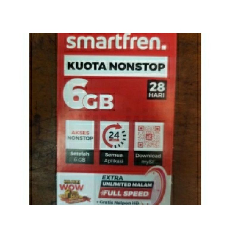 Voucher kuota smartfren 6gb-18gb