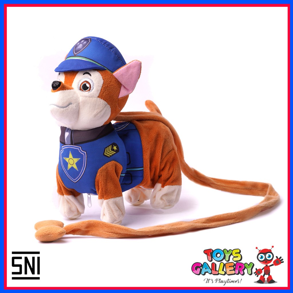 Boneka Paw Patrol Chase,Rocky,Skye,Rubble,Zuma,Marshall bisa berjalan dan bergoyang robot paw patrol