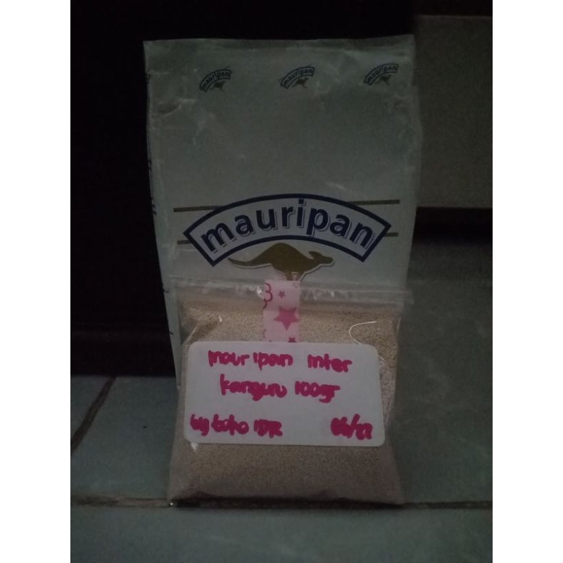 

Mauripan inter kanguru dry yeast 100gr import repack