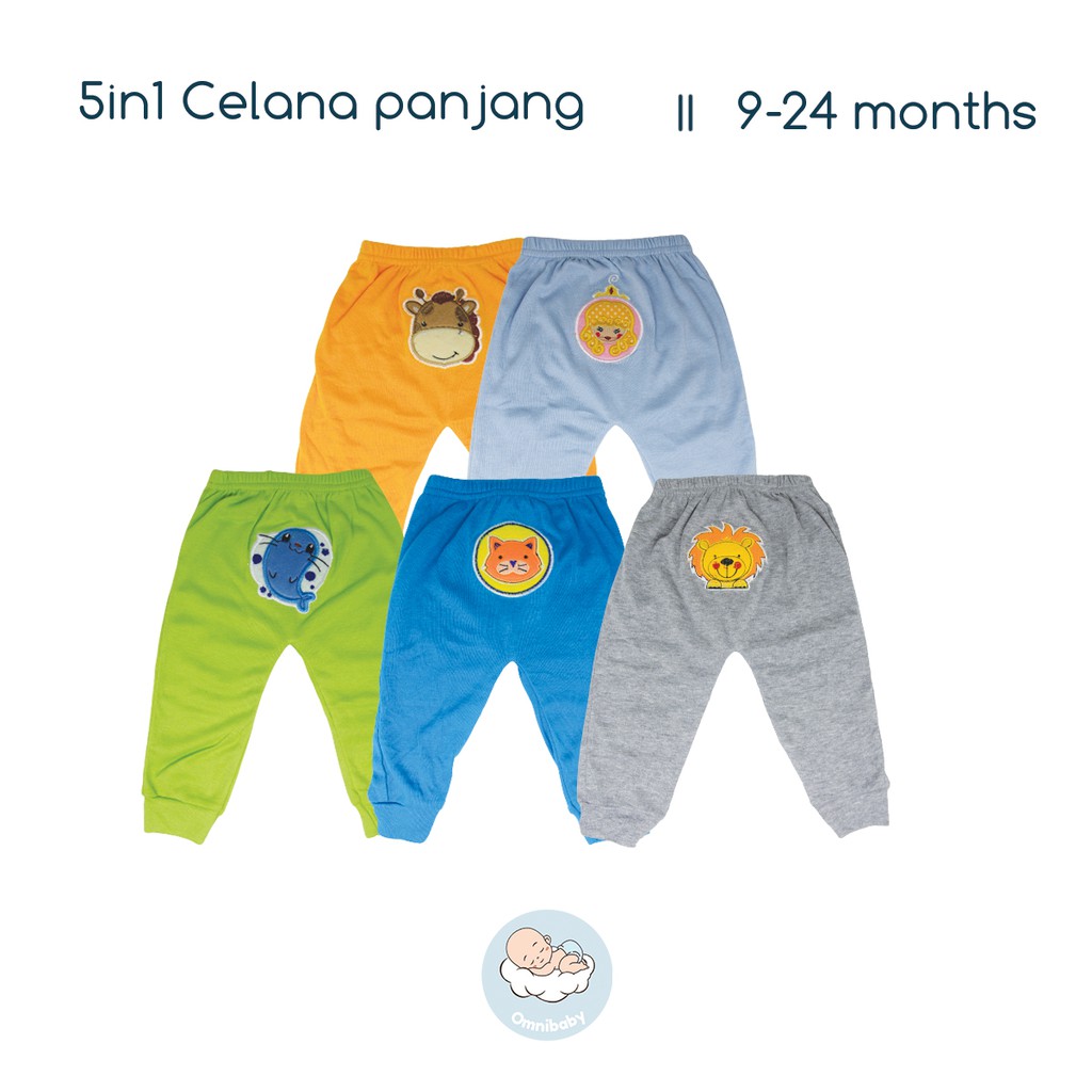 Lovelle cart's celana panjang bayi laki-laki/ bayi perempuan 5in1 (9-24 bulan) SNI!