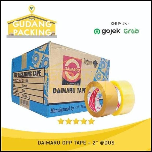 

Lakban OPP DAIMARU 2 inchi @ Dus ( Isi 72 roll)