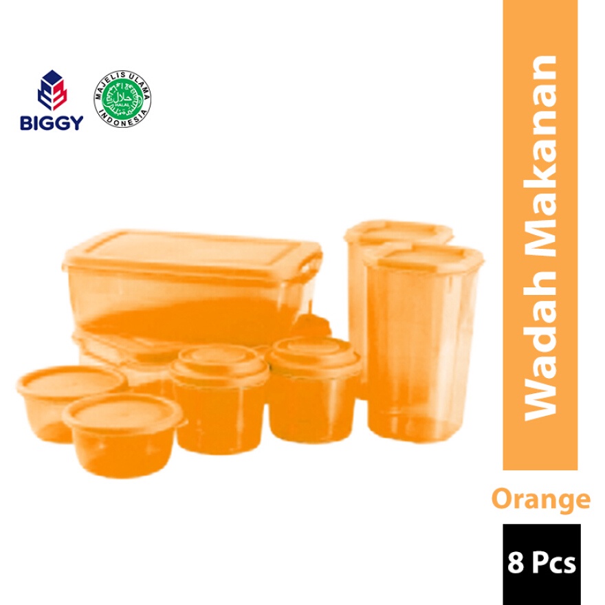 Toples Biggy Puzzle 16 set / Sealware Wadahnya Kue Bumbu Dapur 8 Tambah tutup 8 BPA Free / Food Box