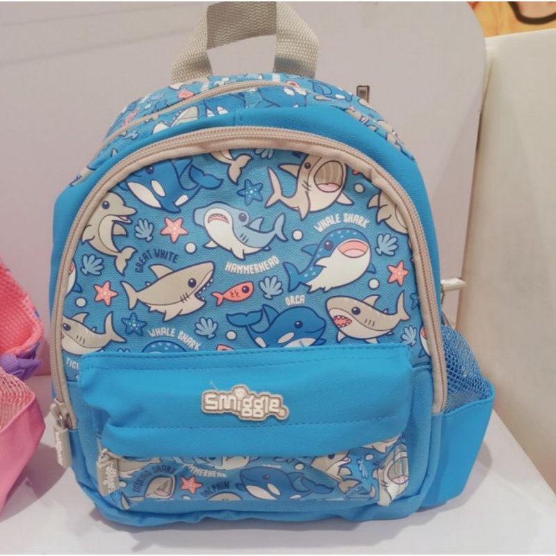 Smiggle Teeny Tiny Backpack Ransel Anak Laki Laki PG Teeny Shark Smiggle Original Smiggle