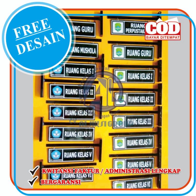 

Gantungan Papan Nama Ruang / Gantungan Papan Nama Kelas