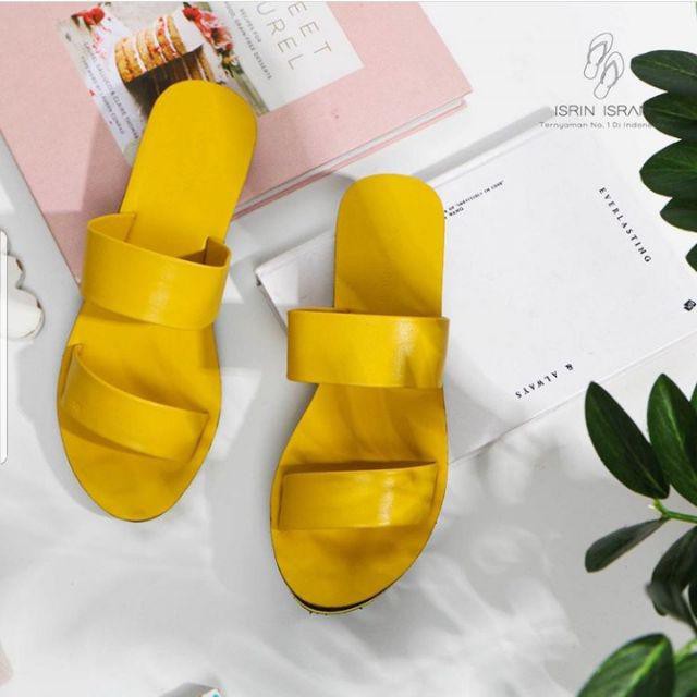 Sandal Selop Wanita - LINEA by ISRIN ISRAN ORIGINAL-Kuning