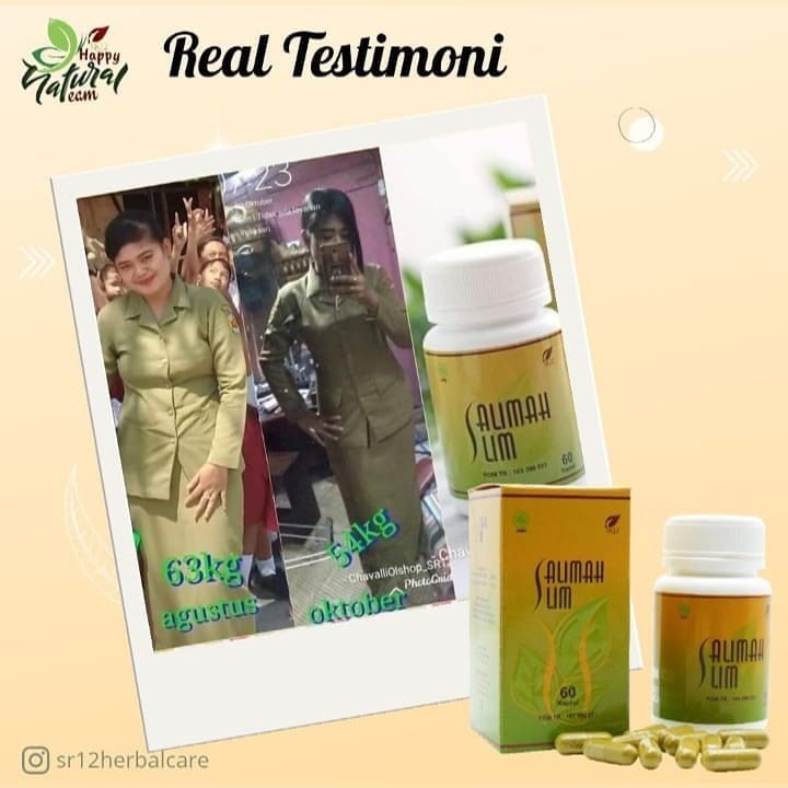 Sr12 Palu / Salimah Slim / Pelangsing Badan Obat Diet Herbal / Pelancar Pencernaan / Mengecilkan Per