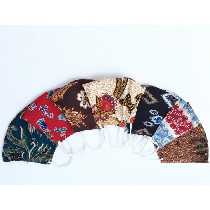 MASKER BATIK MASKER MURAH MASKER KAIN BATIK MASKER BATIK 3 LAPIS MASKER MURAH